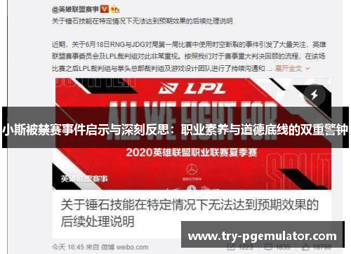 小斯被禁赛事件启示与深刻反思：职业素养与道德底线的双重警钟